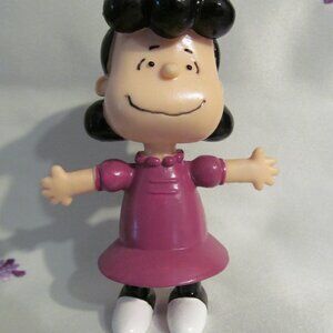 Peanuts Gang Lucy Van Pelt Toy Figure UFS Hard Rubber 4" Mint Condition